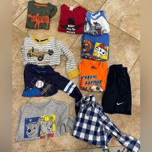 Little boy lot of 9 tops 1 shorts!